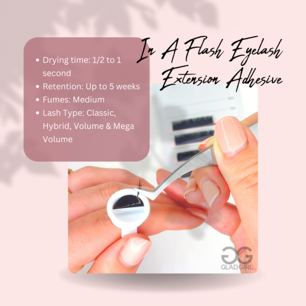 Glad Girl In A Flash Eyelash Extension Adhesive - Image 2