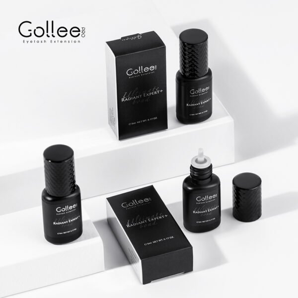 Gollee Korea Vegan Lashglue Lovely Lash Adhesives Glue Wholesale Lashes Eyelash Extensions Private Label Eyelash Glue Vendors